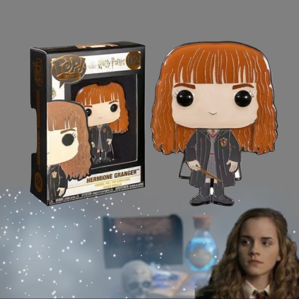 New Funko Harry Potter POP! Pins Hermione Granger Large Enamel Pin #02